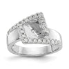 14k White Gold 1/2 carat Lab Grown Diamond VS/SI+ G+ Semi-Mount Pet Set Engagement Ring