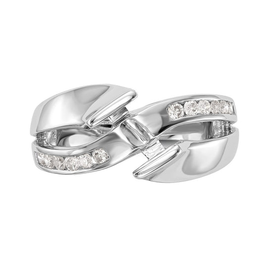 Diamond Semi-mount By-Pass Engagement Rings