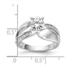 Diamond Semi-mount By-Pass Engagement Rings