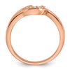 Peg Set Diamond Semi-mount By-Pass Engagement Rings