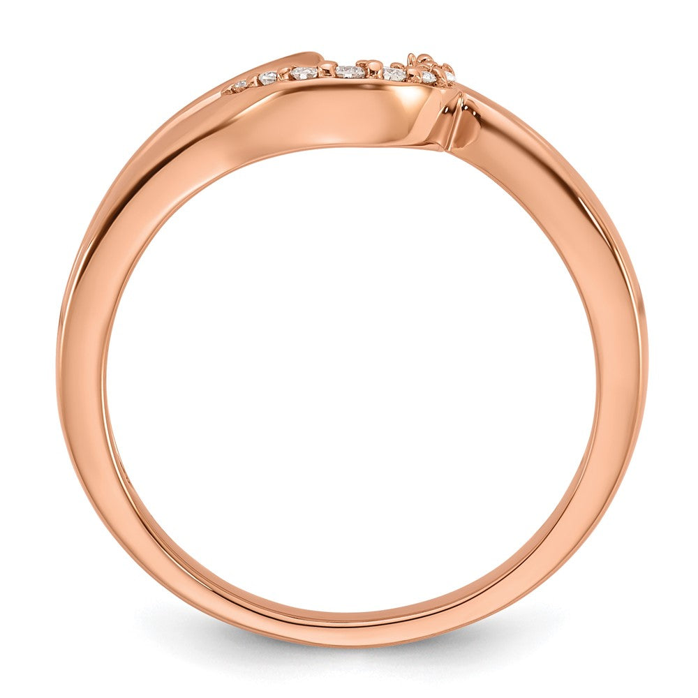 Peg Set Diamond Semi-mount By-Pass Engagement Rings