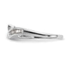 Peg Set Diamond Semi-mount By-Pass Engagement Rings