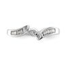 Peg Set Diamond Semi-mount By-Pass Engagement Rings