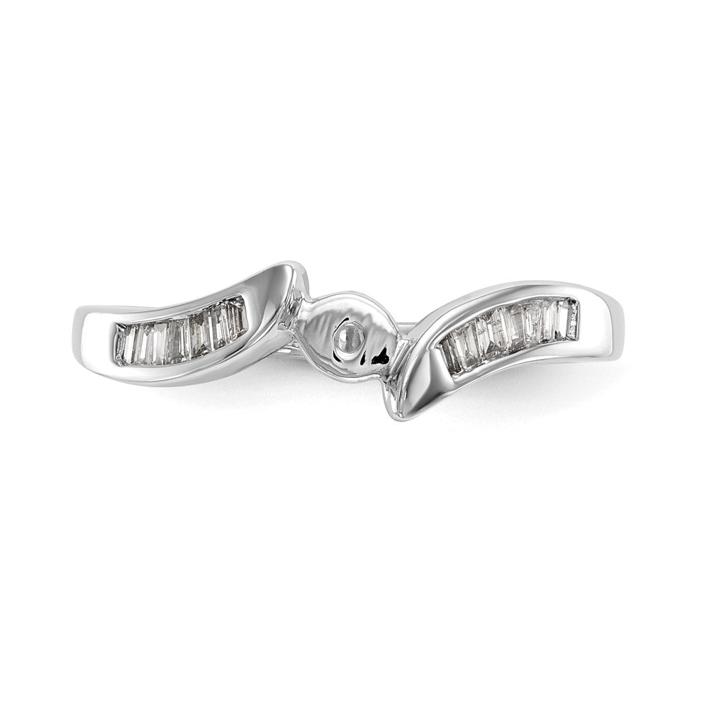 Peg Set Diamond Semi-mount By-Pass Engagement Rings