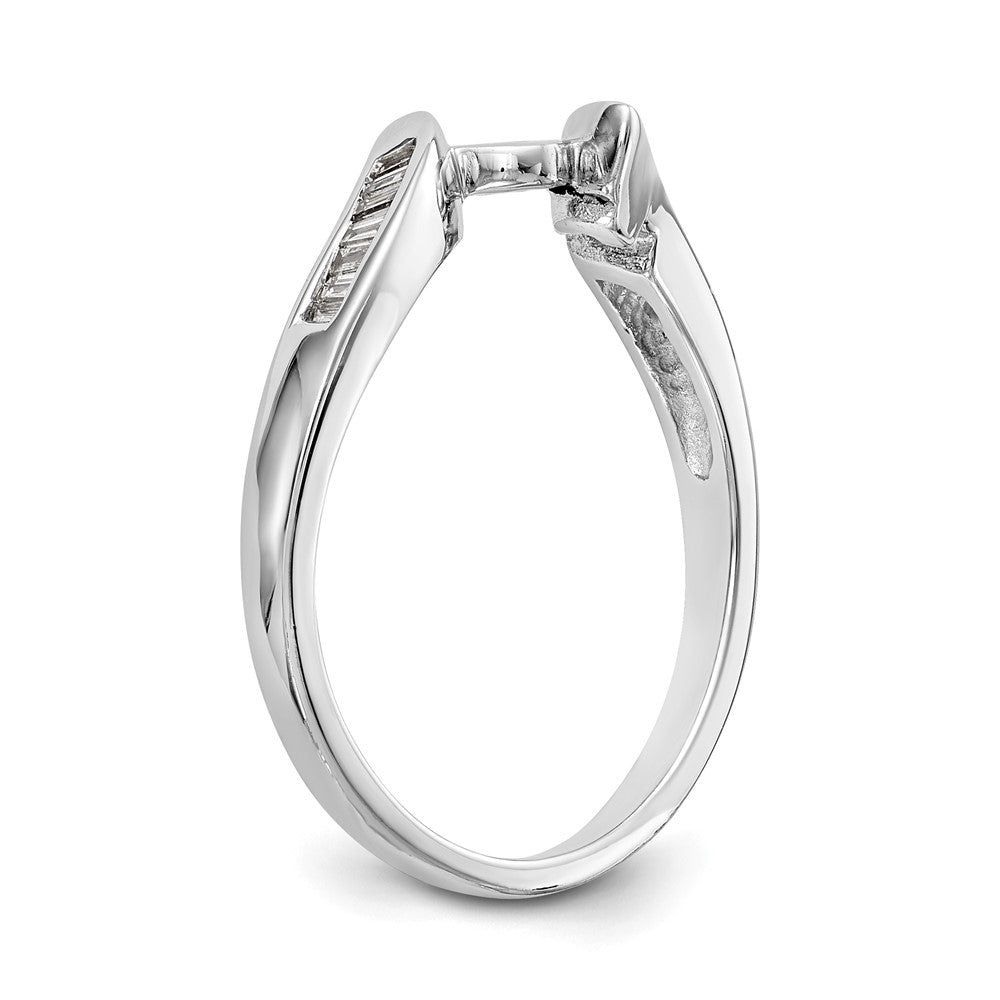 Peg Set Diamond Semi-mount By-Pass Engagement Rings