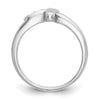 Peg Set Diamond Semi-mount By-Pass Engagement Rings