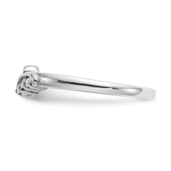 Peg Set Diamond Semi-mount By-Pass Engagement Rings