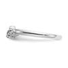 Peg Set Diamond Semi-mount By-Pass Engagement Rings