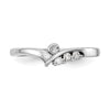 Peg Set Diamond Semi-mount By-Pass Engagement Rings