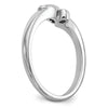 Peg Set Diamond Semi-mount By-Pass Engagement Rings