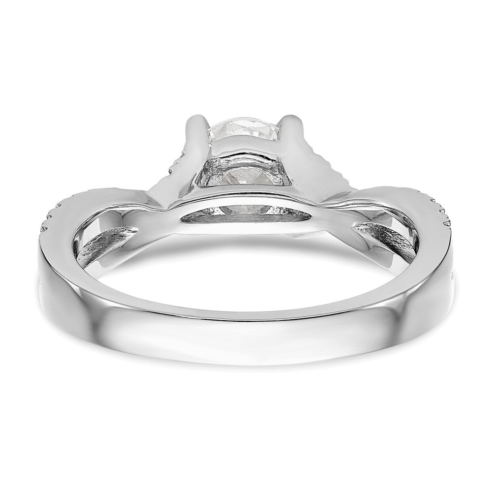 Diamond Round Semi-mount By-Pass Engagement Rings