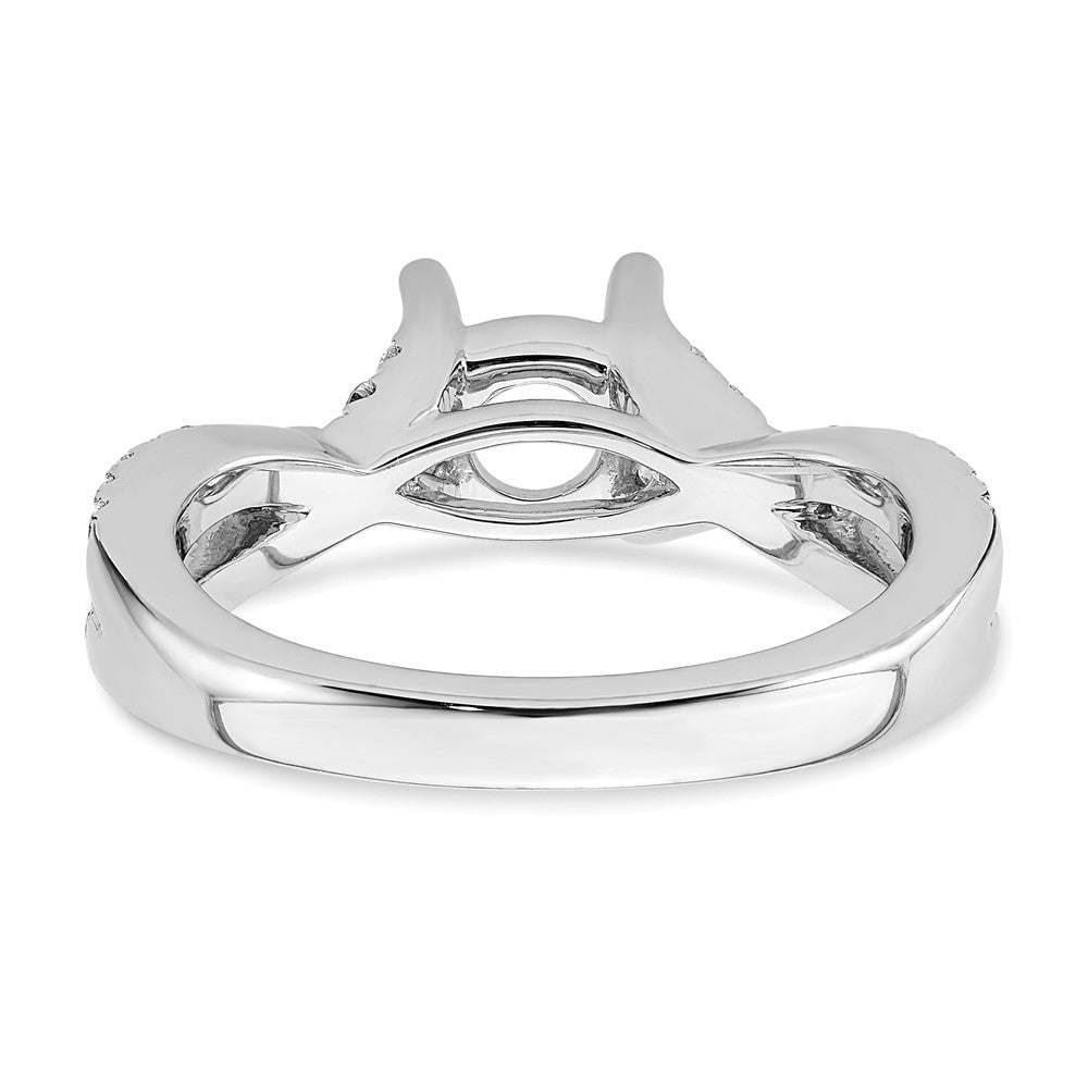 Diamond Round Semi-mount By-Pass Engagement Rings
