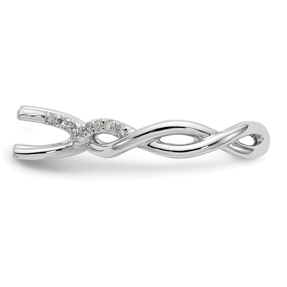 Diamond Round Semi-mount Criss-Cross Engagement Rings