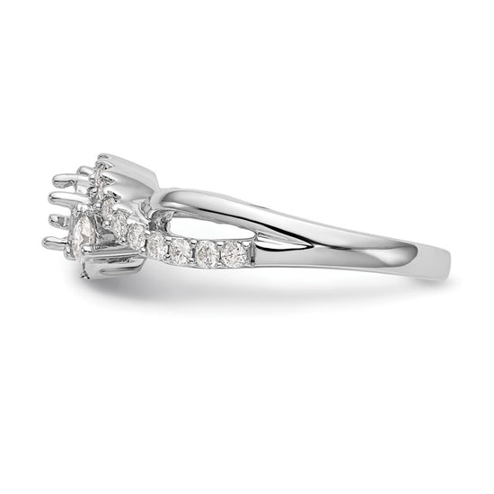 Diamond Criss-Cross Engagement Rings