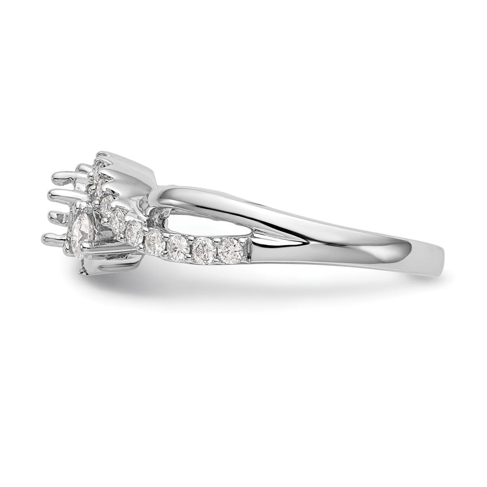Diamond Criss-Cross Engagement Rings