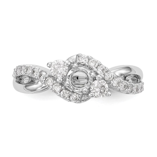 Diamond Criss-Cross Engagement Rings