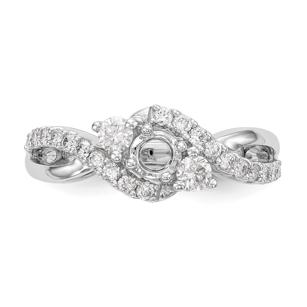 Diamond Criss-Cross Engagement Rings