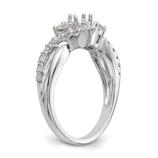 Diamond Criss-Cross Engagement Rings
