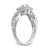 Diamond Criss-Cross Engagement Rings