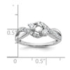 Diamond Criss-Cross Engagement Rings