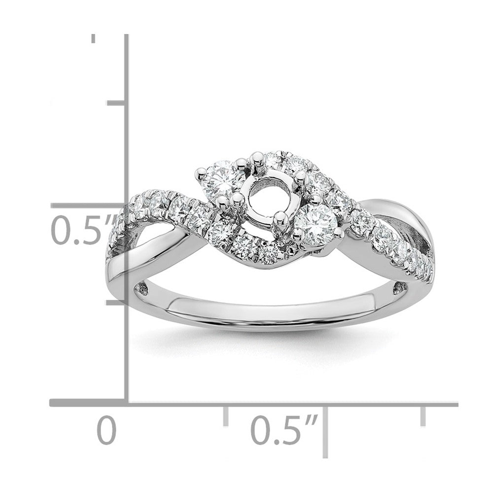 Diamond Criss-Cross Engagement Rings