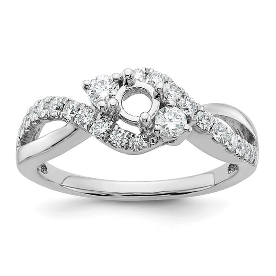 Diamond Criss-Cross Engagement Rings