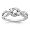 Diamond Criss-Cross Engagement Rings