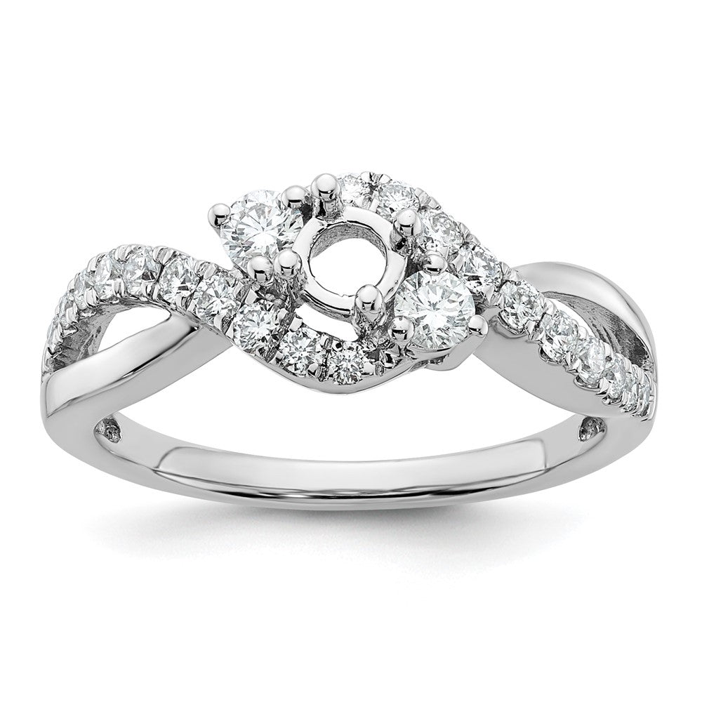 Diamond Criss-Cross Engagement Rings