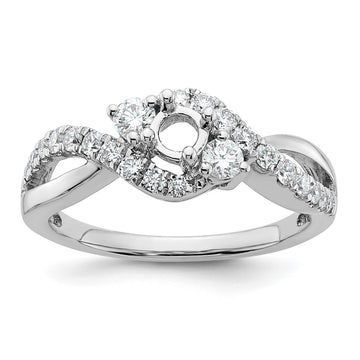 Diamond Criss-Cross Engagement Rings
