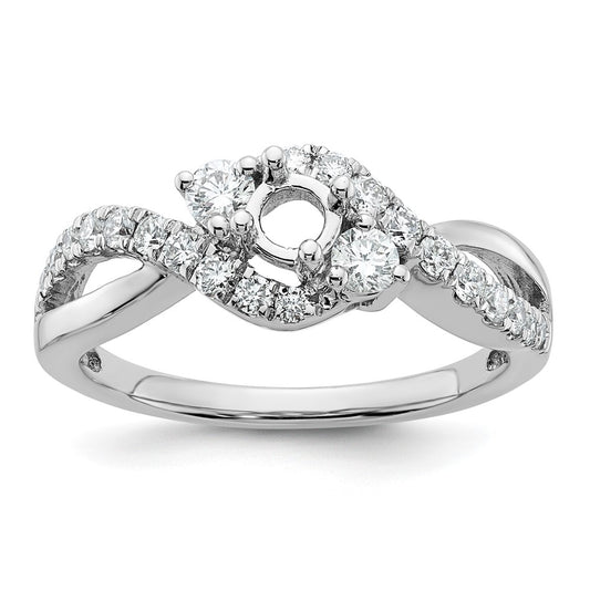 Diamond Criss-Cross Engagement Rings