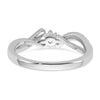 Peg Set Diamond Semi-mount Criss-Cross Engagement Rings