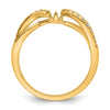 Peg Set Diamond Semi-mount Criss-Cross Engagement Rings