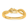 Peg Set Diamond Semi-mount Criss-Cross Engagement Rings