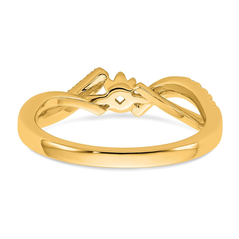 Peg Set Diamond Semi-mount Criss-Cross Engagement Rings