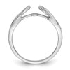 Peg Set Diamond Semi-mount Criss-Cross Engagement Rings