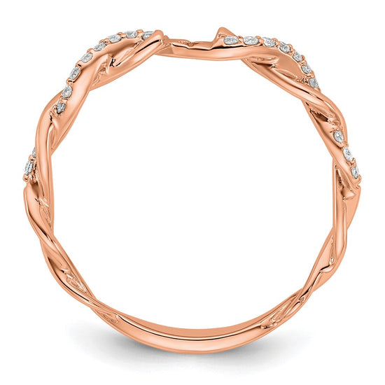 Peg Set Diamond Semi-mount Criss-Cross Engagement Rings