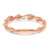 Peg Set Diamond Semi-mount Criss-Cross Engagement Rings