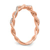 Peg Set Diamond Semi-mount Criss-Cross Engagement Rings