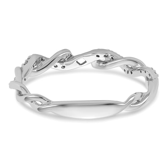 Peg Set Diamond Semi-mount Criss-Cross Engagement Rings