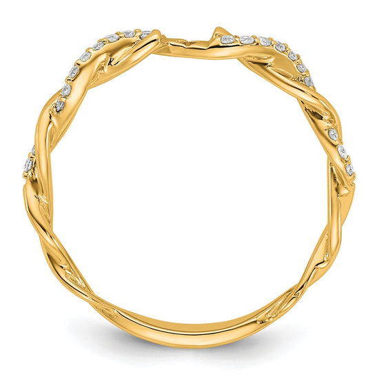 Peg Set Diamond Semi-mount Criss-Cross Engagement Rings