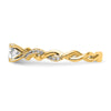 Peg Set Diamond Semi-mount Criss-Cross Engagement Rings
