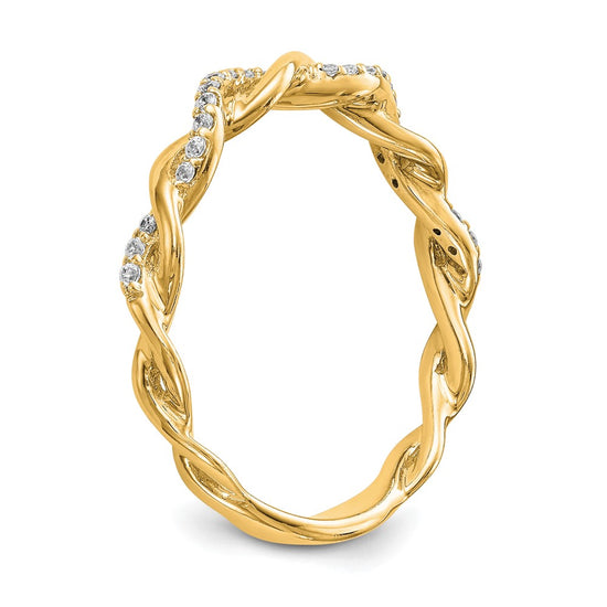 Peg Set Diamond Semi-mount Criss-Cross Engagement Rings