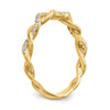 Peg Set Diamond Semi-mount Criss-Cross Engagement Rings