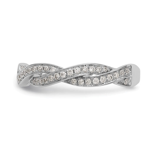 Peg Set Diamond Semi-mount Criss-Cross Engagement Rings