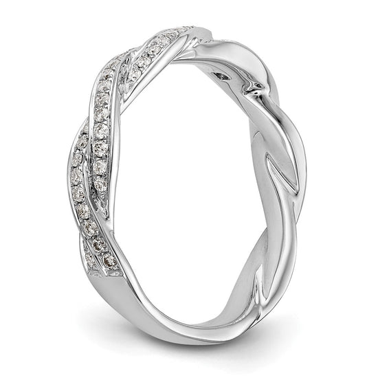 Peg Set Diamond Semi-mount Criss-Cross Engagement Rings