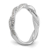 Peg Set Diamond Semi-mount Criss-Cross Engagement Rings