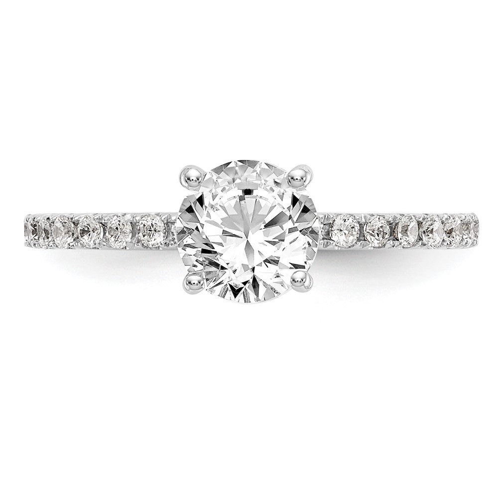 Peg Set Diamond Semi-mount Engagement Rings