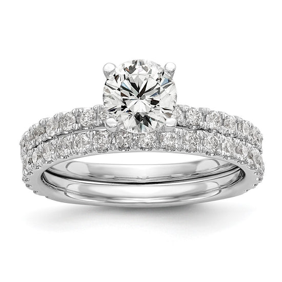 Peg Set Diamond Semi-mount Engagement Rings