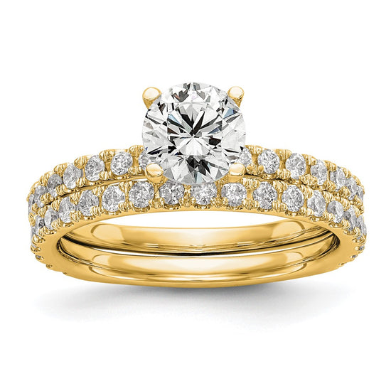 Peg Set Diamond Semi-mount Engagement Rings