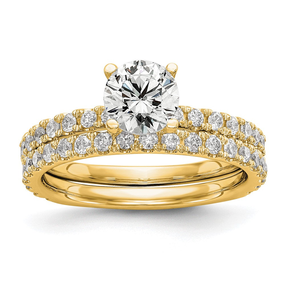 Peg Set Diamond Semi-mount Engagement Rings